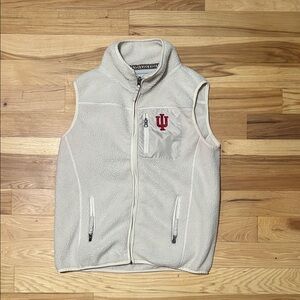 Indiana university Women's Cream Fleece Vest
